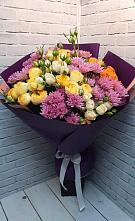 Букет цветов из:  Хризантемы и Розы #REPLACE_PRED# Новорайчихинске