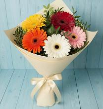 Букет цветов из:  Герберы в Новорайчихинске