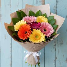 Букет цветов из:  Герберы #REPLACE_PRED# Новорайчихинске