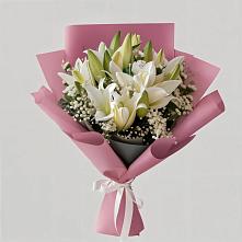Букет цветов из:  Лилии #REPLACE_PRED# Новорайчихинске
