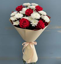 Букет цветов из:  Розы и Хризантемы в Новорайчихинске