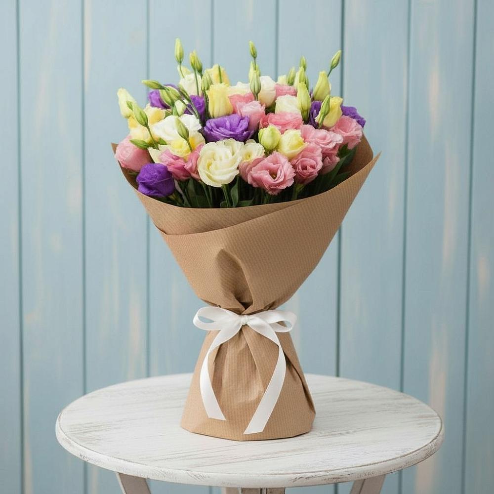 Букет цветов из: Лизиантусы в Новорайчихинске