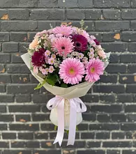 Букет цветов из:  Герберы и Хризантемы в Новорайчихинске