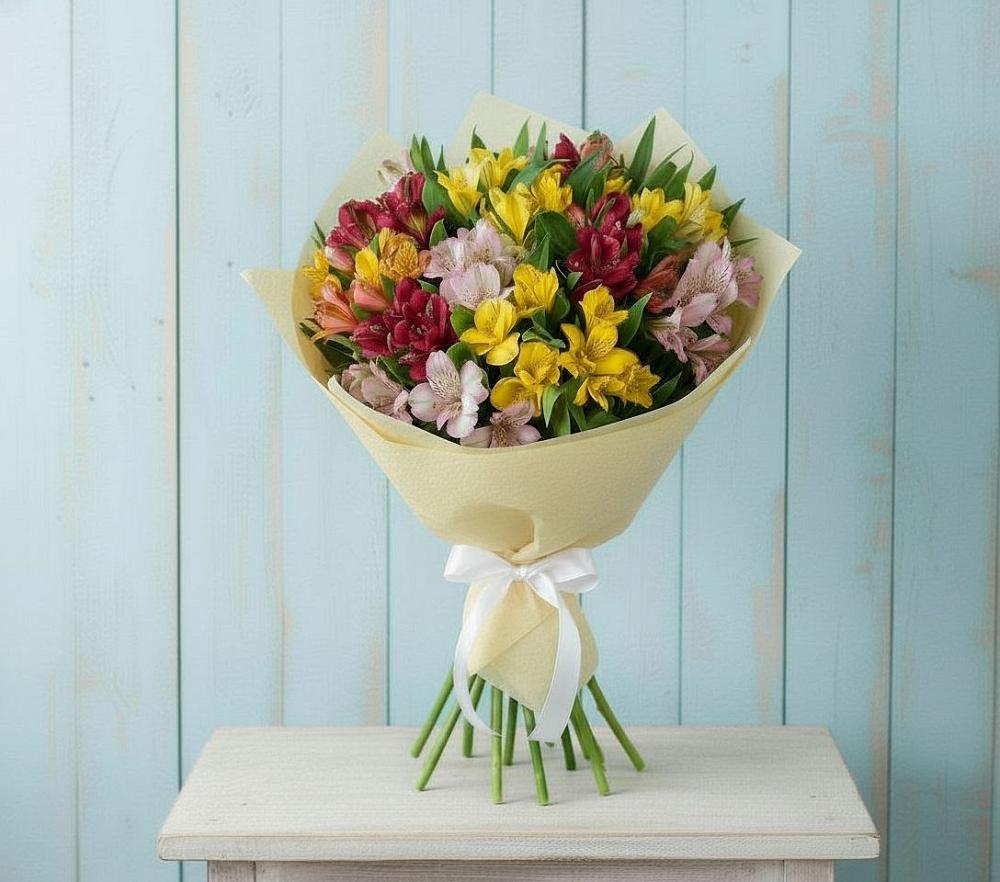 Букет цветов из: Альстромерии в Новорайчихинске