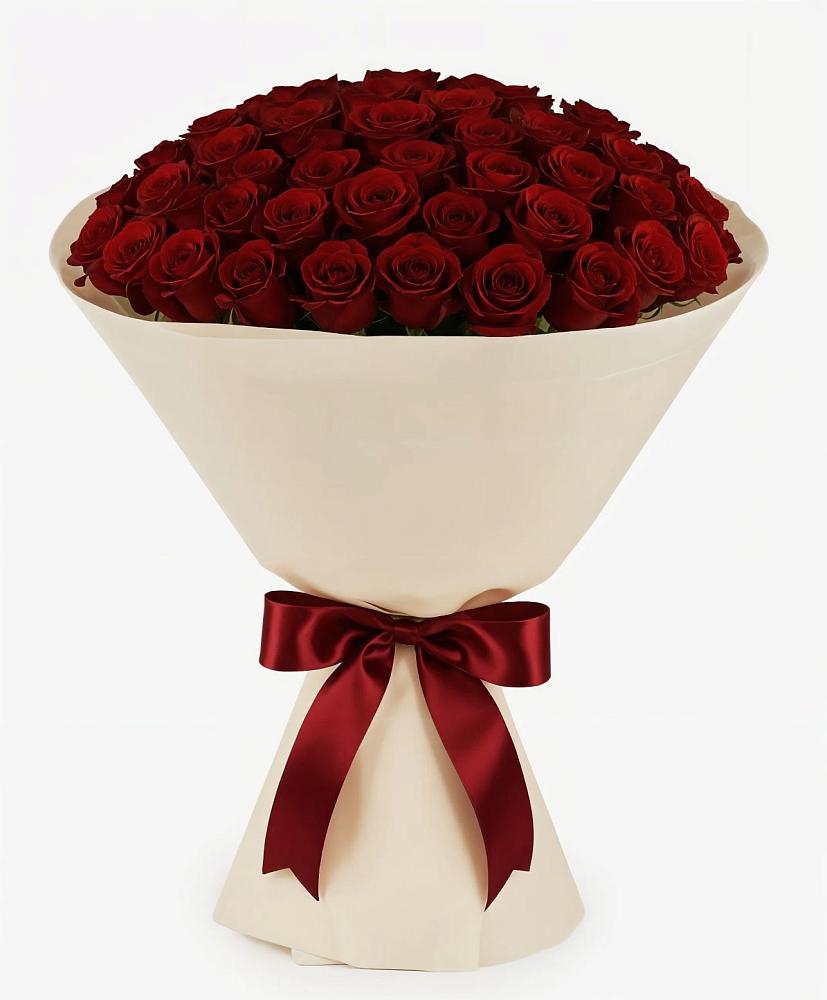 Букет 101 Бордовая роза Блэк Бакарра в Новорайчихинске